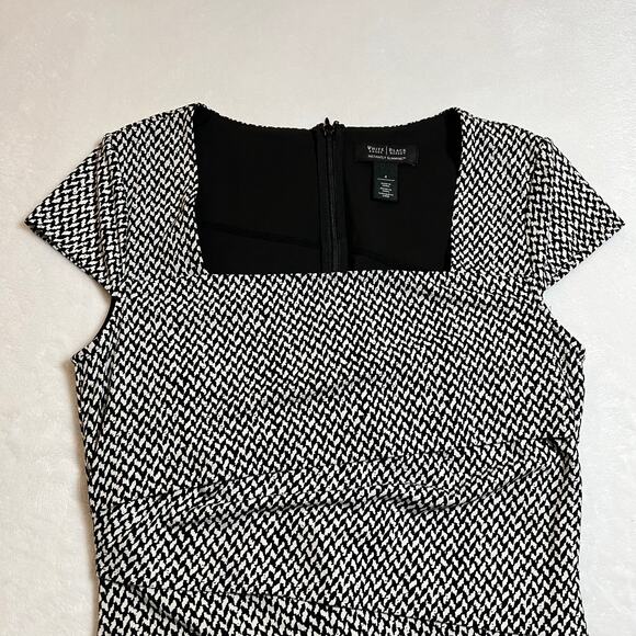 White House Black Market Instantly Slimming Layered Sheath Dress Size 4 Office - Picture 3 of 11